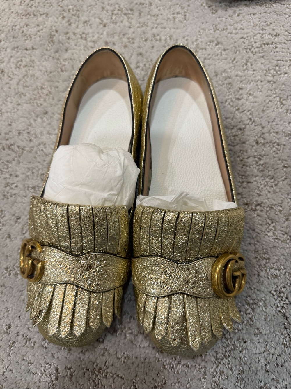 Gucci Double G Leather Loafers